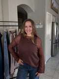 Hollow Knit Sweater Top