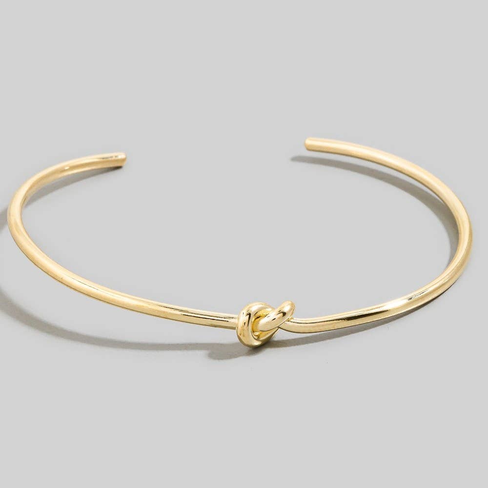 Metallic Knot Cuff Bracelet