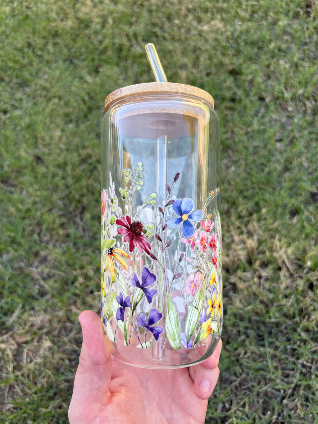 The Wicked Wildflower Glass