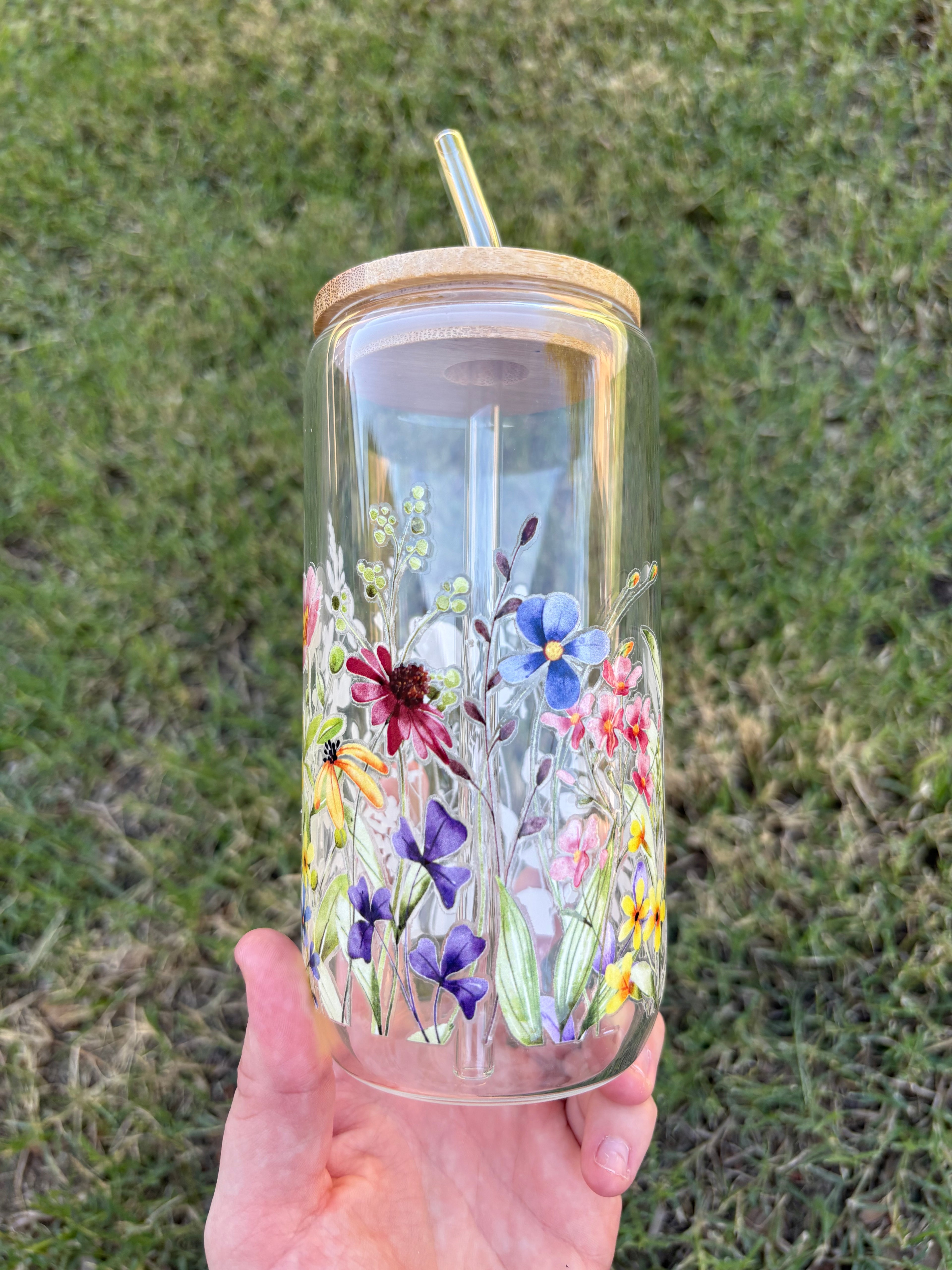 The Wicked Wildflower Glass